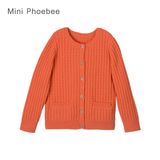 Phoebee Wool Knitted Girls Clothes Cardigan for Winter