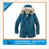 Fur Hood Warm Simple Sport Parka Jacket for Men