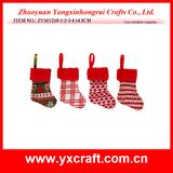 Christmas Decoration (ZY16Y210-1-2-3-4 14.5CM) Holiday Atmosphere Christmas Sock