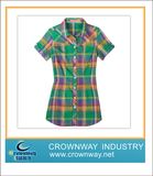 Cotton Popular Hot Ladies Shirts with High Quality (CW-LSS-2)