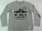 Grey Long Sleeve T-Shirt for Men