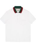 Men's Cotton Polo Shirt with Web Collar