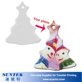 Wholesale Christmas Decoration Ceramic Sublimation Heat Exchange Ornaments