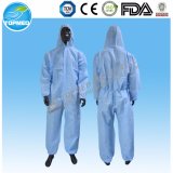 Disposable Coverall with Hood and Elastic Cuff &Bottom