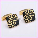 Gold Plating Laser Men's Shirt Cuff Link