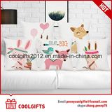 Wholesale Lovely Custom Square Carton Cushion Decorative Cotton Pillow