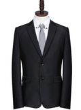 Bespoke Slim Fit Black Business Men Suit