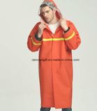 High Visibility Reflective Safety PVC Polyester PVC Raincoat