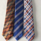 New Wave Design Woven Silk Ties