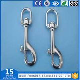 SS304 Ss316 Stainless Steel Swivel Eye Bolt Snap Hook