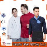 Men's Restaurant Uniform Long Sleeve Chef Uniform for Restaurant Cafe