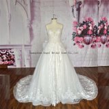 Pretty Purely Manual Flower Organza A-Line Wedding Dresses Beaded Floral