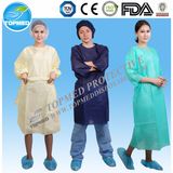 Disposable PP Non Woven Isolation Gown, Protective Lab Coat