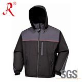 High Quality Outdoor Waterproof Softshell Jacket with Hoody (QF-403)