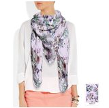 Roses Design Pure Silk Scarf