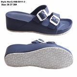 High Quality TPR + EVA Outsole Women Wedge Slippers