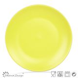 Matte Yellow Ceramic Salad Plate