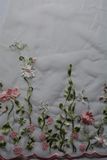 Lace Fabric with Flower Embroidery for Lady's Dressing