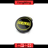 Yellow Sculpture Texas Poker Dealer Button for Casino Poker Table Games Use Accessories Ym-Dr03