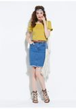 New Arrival Special Design 100% Cotton Round Collar Women T Shirt