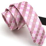 Wholesale Skinny Woven Jacquard Polyester Tie (T42/43/44/45)