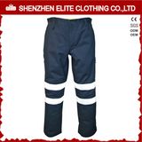 Navy Blue Reflective Cotton Drill Hi Vis Work Pants