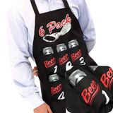 New 6 Pack Black Chefs / Mens Novelty BBQ / Cooking / Kitchen Apron for Men