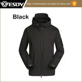 Black Airsoft Men's Outdoor Hunting Camping Waterproof Jacket