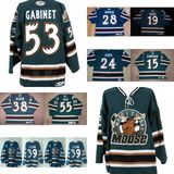 Ahl Manitoba Moose Marc Andre Bernier Pat Kavanagh Hockey Jerseys