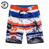 Oeko-Tex Full Waist Polyester Patterned Men Board Short Swimwear