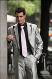 Men Slim Fit Wedding Suits Fashion One Button Jacket Pants