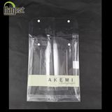 Household Textile Button Zipper Transparent PVC Bag, for Packaging