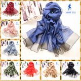 70%Linen 30%Silk Scarf for Lady Woman