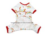 Rainbow Pet Pajamas 100% Cotton Pajamas Small Dog Shirt Soft Costumes Pet Coat Apparel Cat Pajamas