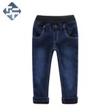 2017 Winter Children's Heavy Jeans Made by Denim/Fleece Bonded Fabric