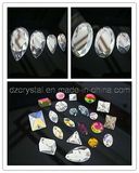 Flat Back Faceted Stone in Variety Shapes (can drill holes)