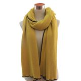 Lady Fashion Acrylic Knitted Plain Scarf (YKY4302)