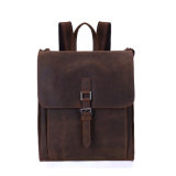 New Arrival Vintage Men Leather Bag School Backpack