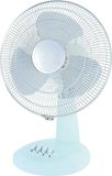 12 Inch White Desk Fan - 30cm 3 Speed Office Table Fan