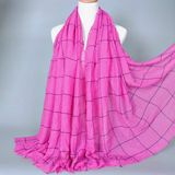 Wholesale Large Check Printed Soft Acrylic Fashion Shawl (HQ09)