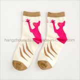 New Design Patten Combed Cotton Women Socks