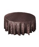 Wedding Decoration Taffeta Pintuck Table Cloth Round Tablecloth