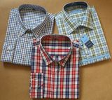 Poplin T/C 65/35 Long Sleeves Men Casual Check Shirts (HY006)