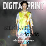 100% Polyester Digital Printed Satin Dress Fabric
