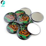 Custom Round Shape Tin Button Mirror