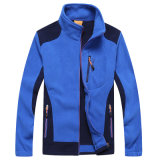 Fashion Long Sleeve 100% Polyester Embroidered Casual Outdoor Fleece Jacket