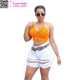 2017 New Arrive Women Jeans Shorts White Fashion Pants L567-2