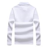 Mixed Color Long Sleeve Polo T Shirt for Men