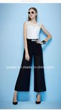 New Design Mesh Chifon Sleeveless Wild Leg Jumpsuits