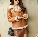 Fashion Women's Shearling Coat Short Style